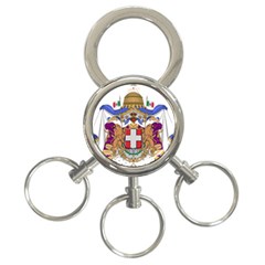 Greater Coat Of Arms Of Italy, 1870-1890 3-ring Key Chains by abbeyz71