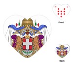 Greater Coat of Arms of Italy, 1870-1890 Playing Cards (Heart)  Front