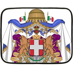 Greater Coat Of Arms Of Italy, 1870-1890 Double Sided Fleece Blanket (mini)  by abbeyz71