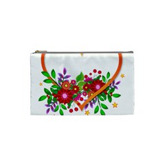 Heart Flowers Sign Cosmetic Bag (Small) 