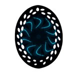 Background Abstract Decorative Oval Filigree Ornament (Two Sides) Back