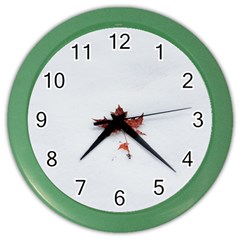 Winter Maple Minimalist Simple Color Wall Clocks by Nexatart