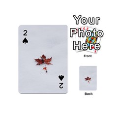 Winter Maple Minimalist Simple Playing Cards 54 (mini)  by Nexatart