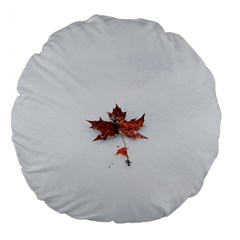 Winter Maple Minimalist Simple Large 18  Premium Round Cushions by Nexatart