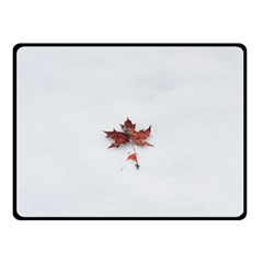 Winter Maple Minimalist Simple Double Sided Fleece Blanket (small)  by Nexatart