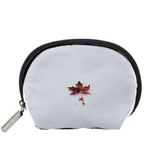 Winter Maple Minimalist Simple Accessory Pouches (small) 