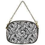 Gray Scale Pattern Tile Design Chain Purses (Two Sides)  Front