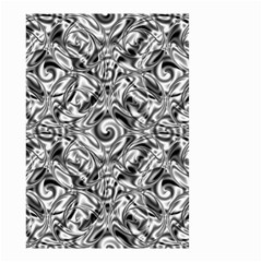 Gray Scale Pattern Tile Design Small Garden Flag (two Sides) by Nexatart