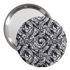 Gray Scale Pattern Tile Design 3  Handbag Mirrors by Nexatart