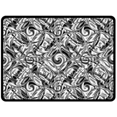Gray Scale Pattern Tile Design Double Sided Fleece Blanket (large)  by Nexatart