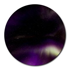 The Northern Lights Nature Round Mousepads by Nexatart