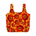 Gerbera Flowers Nature Plant Full Print Recycle Bags (M)  Back