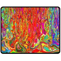 Background Texture Colorful Double Sided Fleece Blanket (medium) 