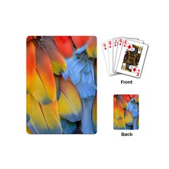 Spring Parrot Parrot Feathers Ara Playing Cards (mini)  by Nexatart