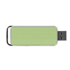 Gingham Check Plaid Fabric Pattern Portable Usb Flash (one Side)