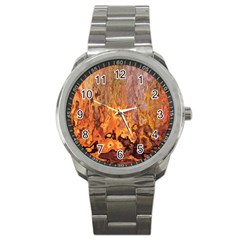 Background Texture Pattern Vintage Sport Metal Watch by Nexatart