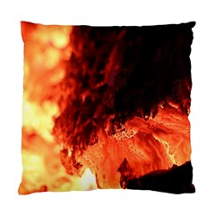 Fire Log Heat Texture Standard Cushion Case (one Side) by Nexatart