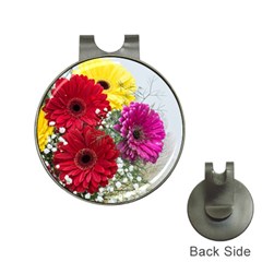 Flowers Gerbera Floral Spring Hat Clips With Golf Markers by Nexatart