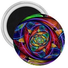 Eye Of The Rainbow 3  Magnets by WolfepawFractals