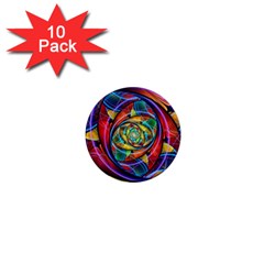 Eye Of The Rainbow 1  Mini Magnet (10 Pack) 