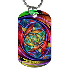 Eye Of The Rainbow Dog Tag (two Sides) by WolfepawFractals