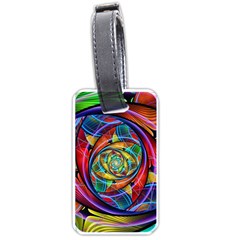 Eye Of The Rainbow Luggage Tags (one Side)  by WolfepawFractals