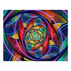 Eye Of The Rainbow Double Sided Flano Blanket (large) 