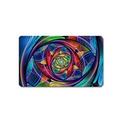 Eye Of The Rainbow Magnet (name Card) by WolfepawFractals