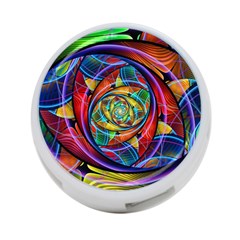 Eye Of The Rainbow 4-port Usb Hub (one Side) by WolfepawFractals