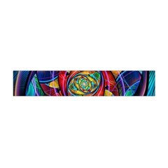 Eye Of The Rainbow Flano Scarf (mini) by WolfepawFractals