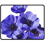 Poppy Blossom Bloom Summer Fleece Blanket (Medium)  60 x50  Blanket Front