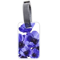 Poppy Blossom Bloom Summer Luggage Tags (two Sides) by Nexatart