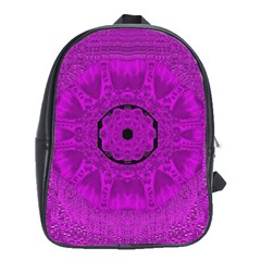 Purple Mandala Fashion School Bags (xl)  by pepitasart