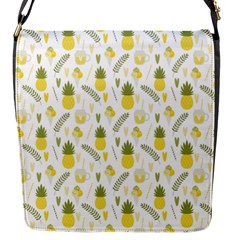 Pineapple Fruit And Juice Patterns Flap Messenger Bag (s) by TastefulDesigns