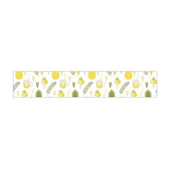 Pineapple Fruit And Juice Patterns Flano Scarf (mini) by TastefulDesigns