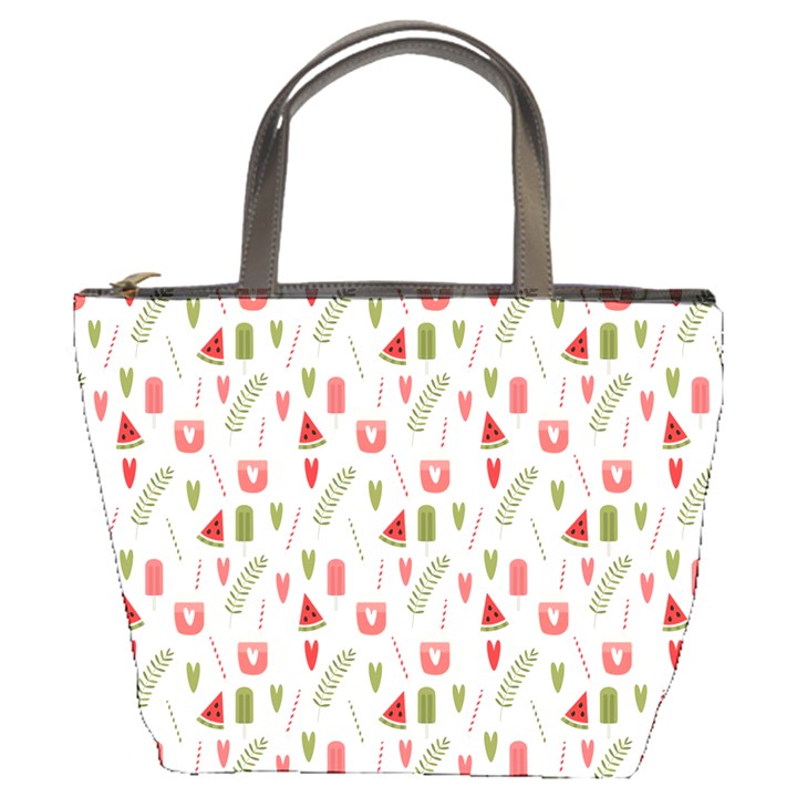 Watermelon fruit paterns Bucket Bags