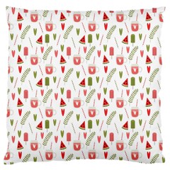 Watermelon Fruit Paterns Large Cushion Case (two Sides) by TastefulDesigns