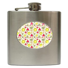 Summer Fruits Pattern Hip Flask (6 Oz) by TastefulDesigns