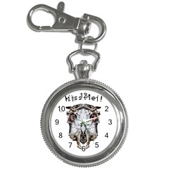 Funny Creepy Alien Headbones Small Key Chain Watches by dflcprints