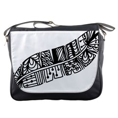 Feather Zentangle Messenger Bags by CraftyLittleNodes