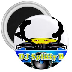 Dj Logo Transparent 3  Magnets by Acid909