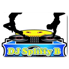 Dj Logo Transparent Large Doormat  by Acid909