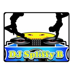 Dj Logo Transparent Double Sided Fleece Blanket (small) 