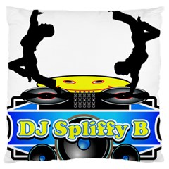 Dj Logo Transparent Large Flano Cushion Case (one Side)