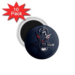 Andy Da Man 3d Dark 1 75  Magnets (10 Pack)  by Acid909