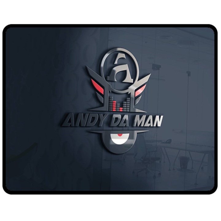 Andy Da Man 3D Dark Double Sided Fleece Blanket (Medium) 