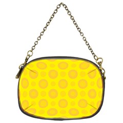 Cheese Background Chain Purses (two Sides) 