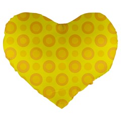 Cheese Background Large 19  Premium Heart Shape Cushions