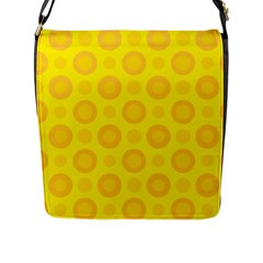 Cheese Background Flap Messenger Bag (l) 