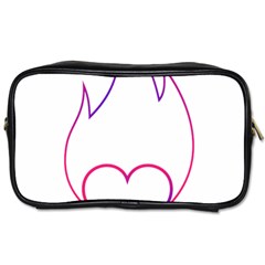 Heart Flame Logo Emblem Toiletries Bags 2-side by Nexatart